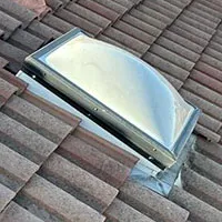 Fixed skylights with double dome acrylic